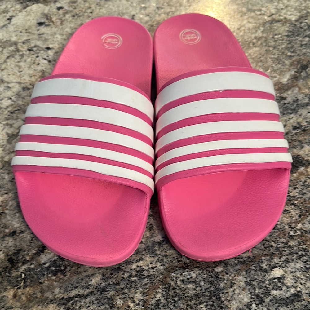 Wonder Nation Pink and White Sandals with Sporty Style